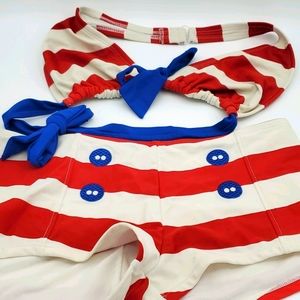 Sailor Inspired Swim Suit